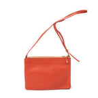Shoulder Bag Large Trio Crossbody Orange Calfskin Leather