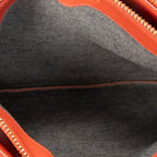 Shoulder Bag Large Trio Crossbody Orange Calfskin Leather