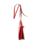 Shoulder Bag Large Trio Crossbody Red Calfskin Leather