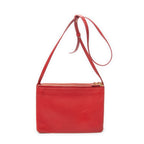 Shoulder Bag Large Trio Crossbody Red Calfskin Leather