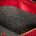 Shoulder Bag Large Trio Crossbody Red Calfskin Leather