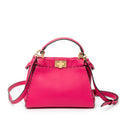 Shoulder Bag Mini Peekaboo Fuchsia Pink Selleria Leather