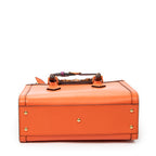 Shoulder Bag Medium Diana Bamboo Tote Orange Grained Calfskin Leather