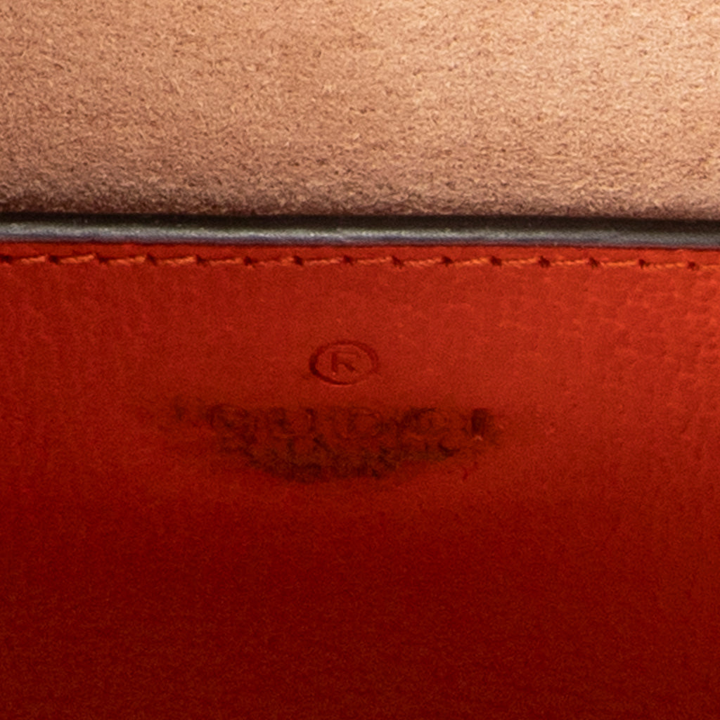 Shoulder Bag Medium Diana Bamboo Tote Orange Grained Calfskin Leather