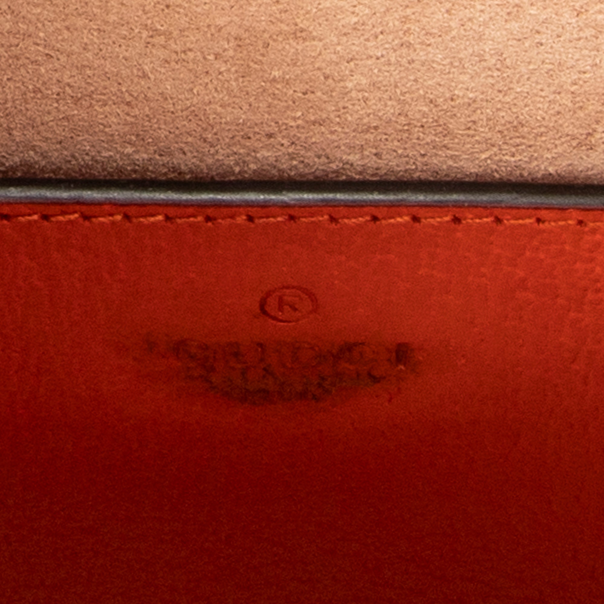 Shoulder Bag Medium Diana Bamboo Tote Orange Grained Calfskin Leather