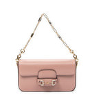 Shoulder Bag Small Rhinestone Horsebit 1955 Light Pink Calfskin Leather