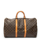 Travel Bag Keepall 50 Brown Monogram Canvas