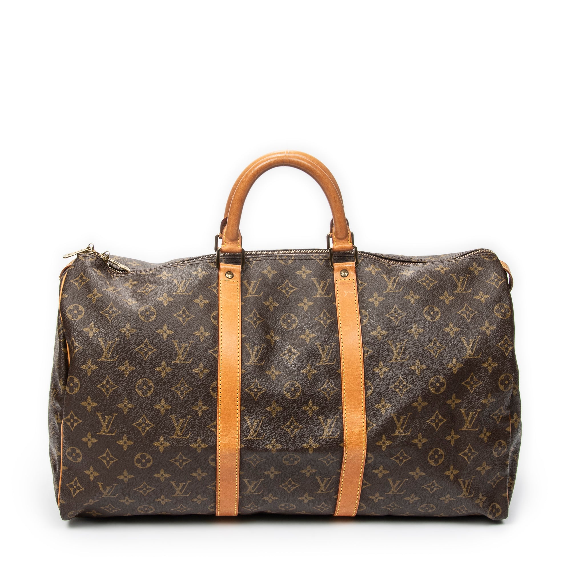 Travel Bag Keepall 50 Brown Monogram Canvas