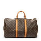 Travel Bag Keepall 50 Brown Monogram Canvas