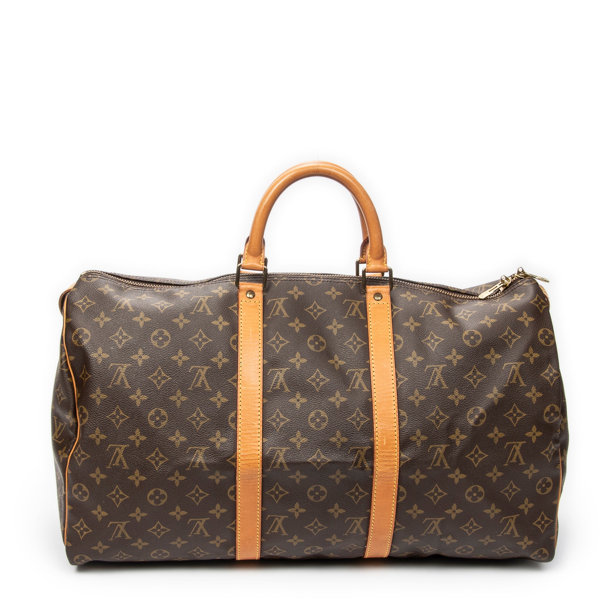 Travel Bag Keepall 50 Brown Monogram Canvas
