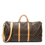 Travel Bag Keepall Bandouliere 60 Brown Monogram Canvas