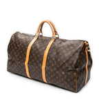 Travel Bag Keepall Bandouliere 60 Brown Monogram Canvas