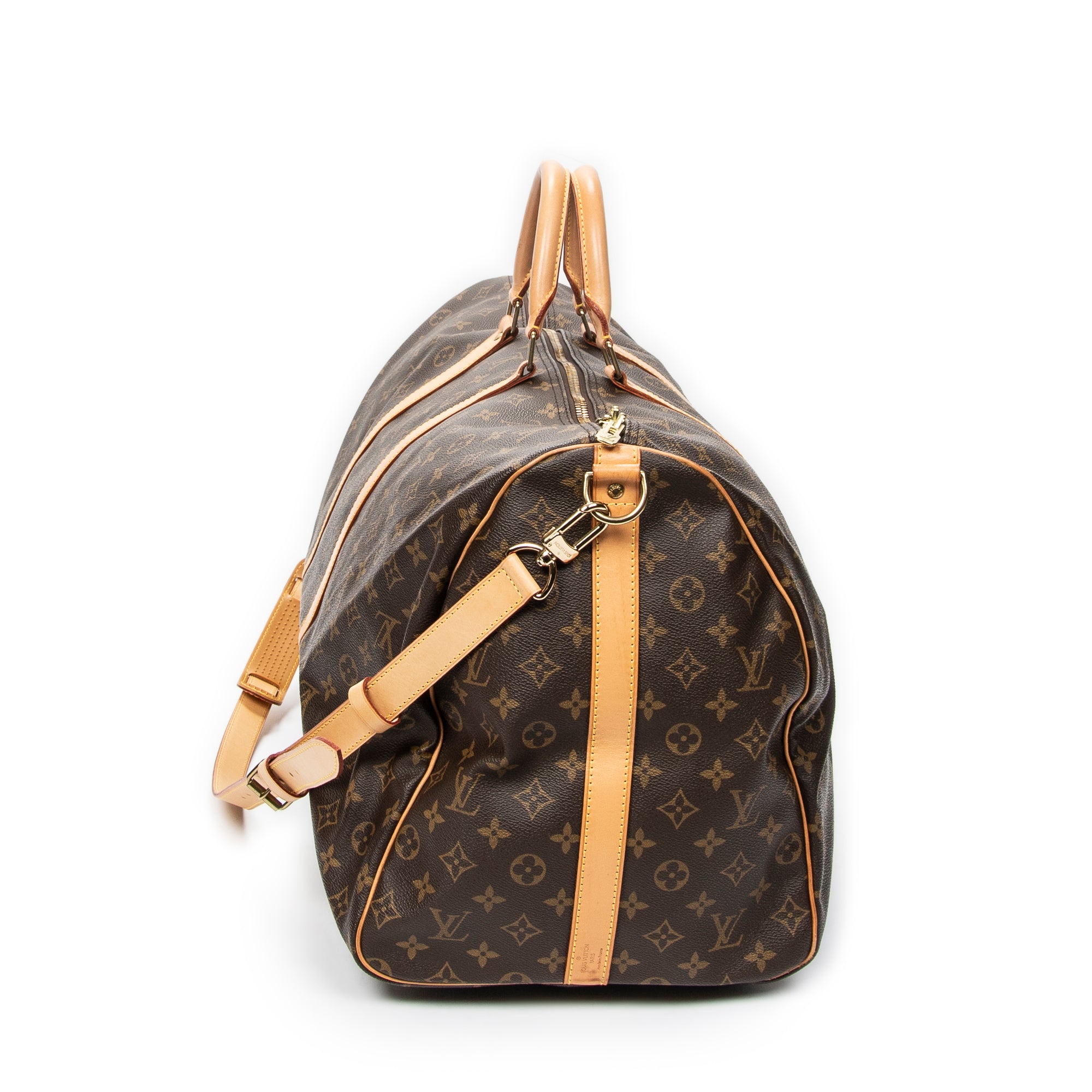 Travel Bag Keepall Bandouliere 60 Brown Monogram Canvas