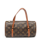 Handbag Papillon 26 Brown Monogram Canvas
