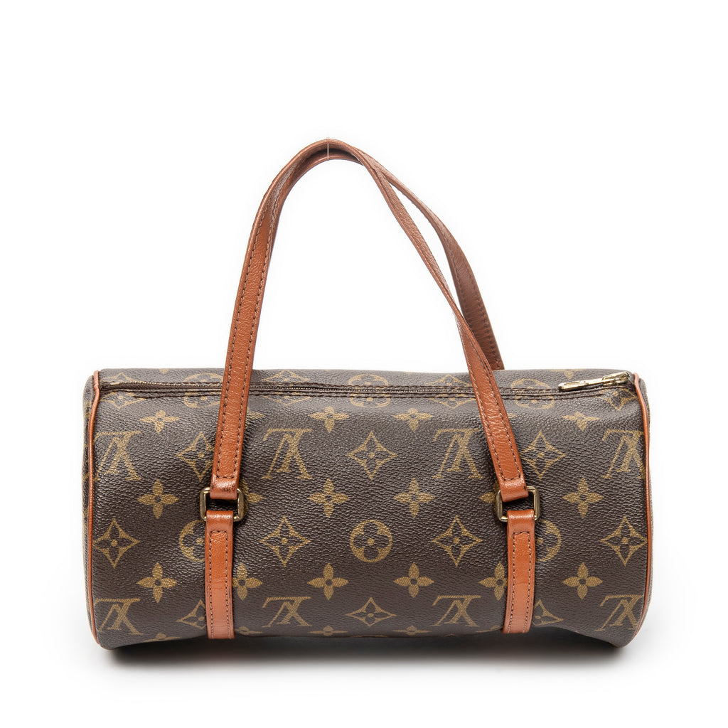 Handbag Papillon 26 Brown Monogram Canvas