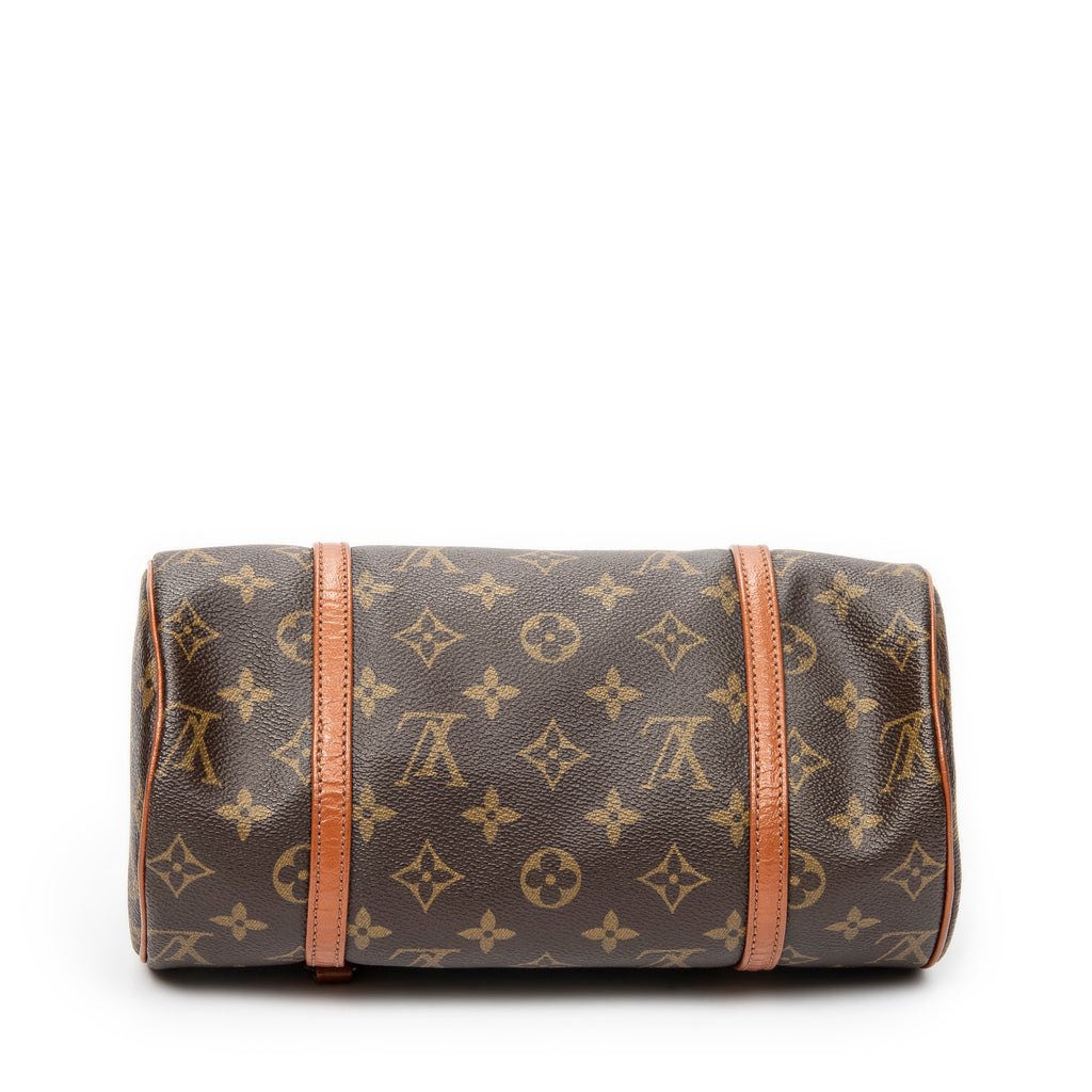Handbag Papillon 26 Brown Monogram Canvas