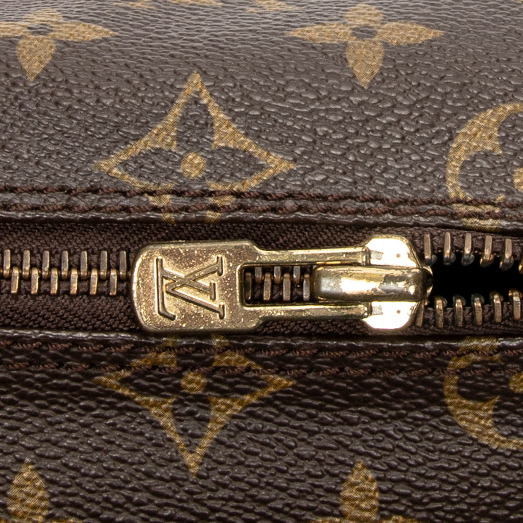 Handbag Papillon 26 Brown Monogram Canvas