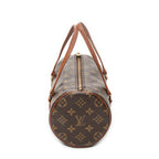 Handbag Papillon 26 Brown Monogram Canvas