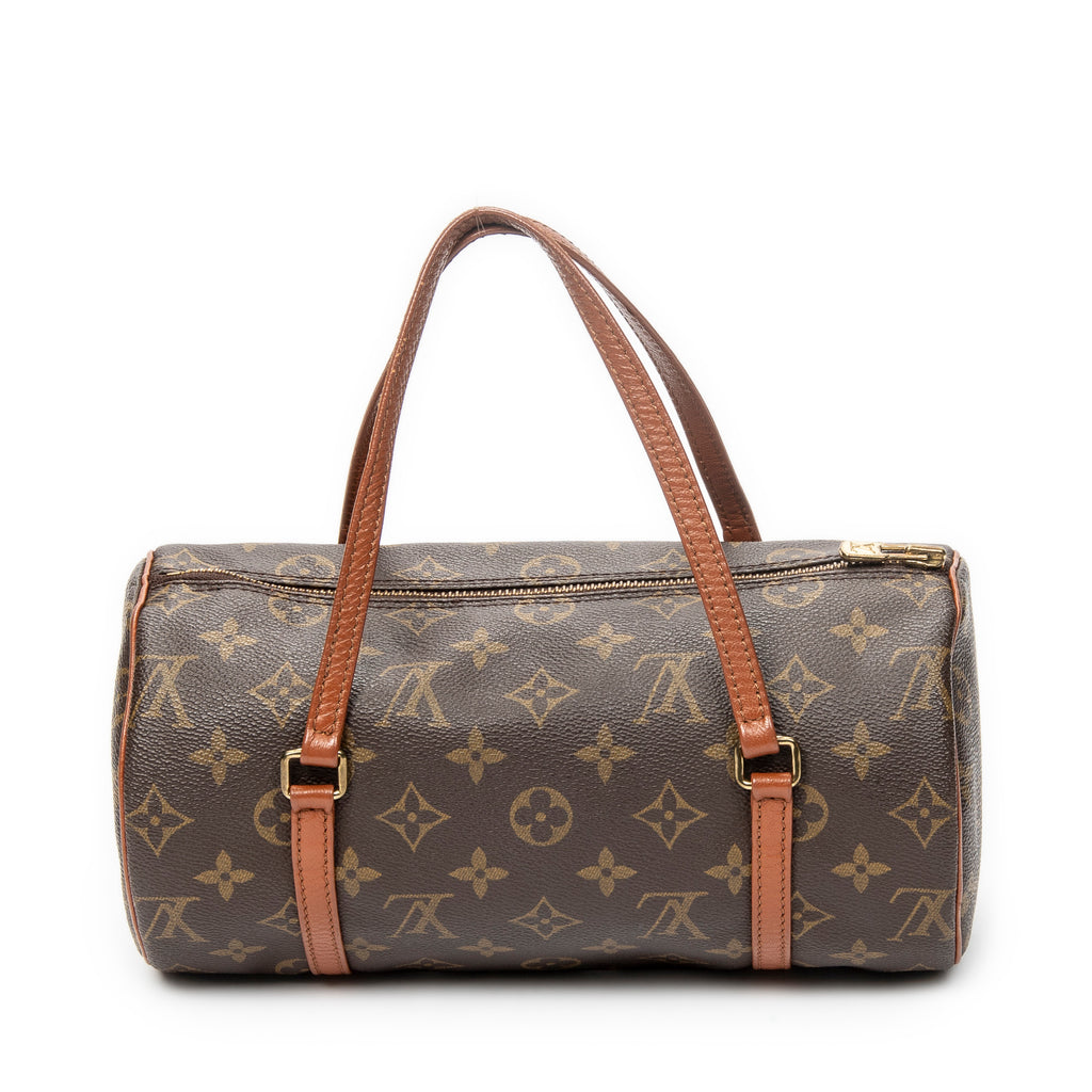 Handbag Papillon 26 Brown Monogram Canvas