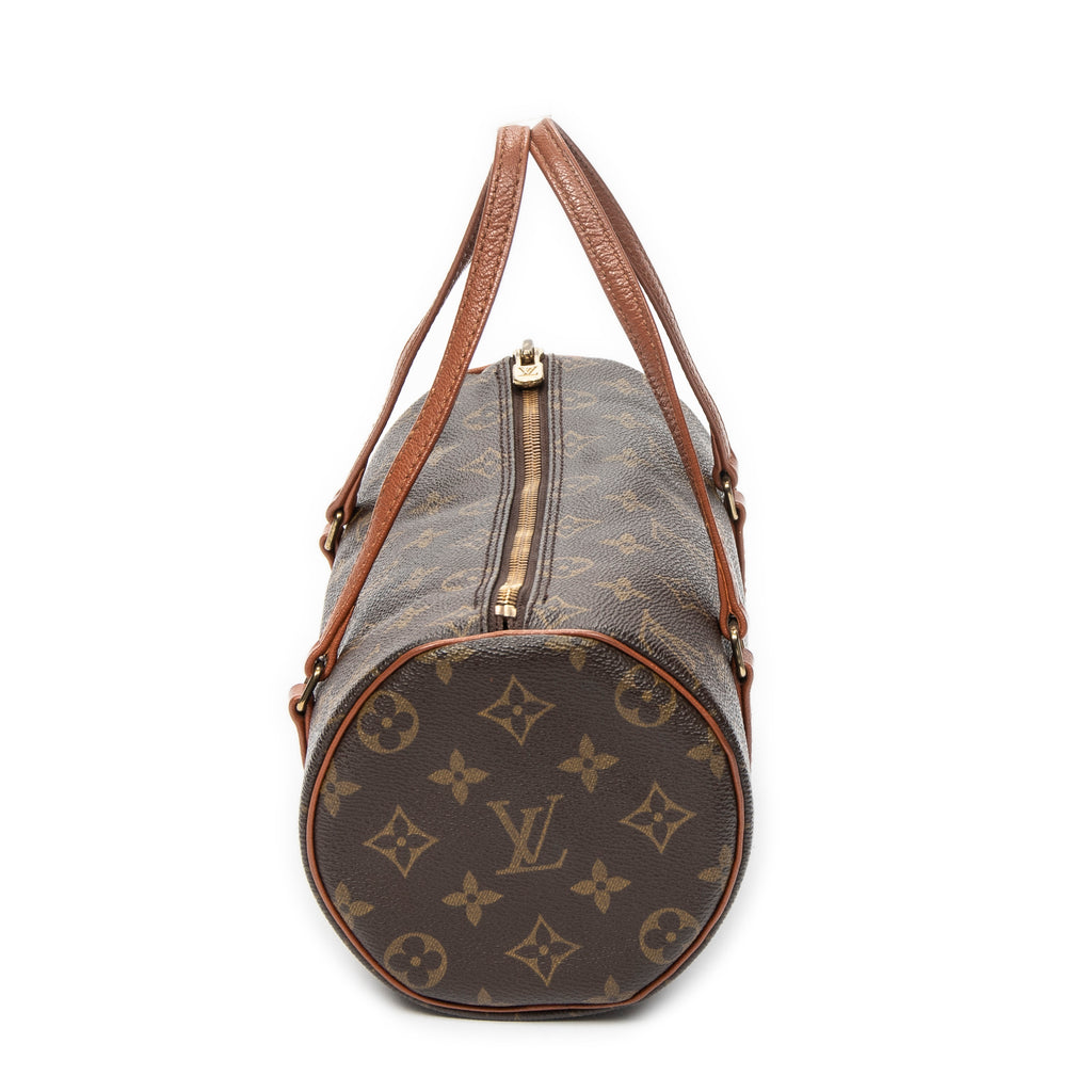 Handbag Papillon 26 Brown Monogram Canvas