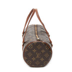 Handbag Papillon 26 Brown Monogram Canvas