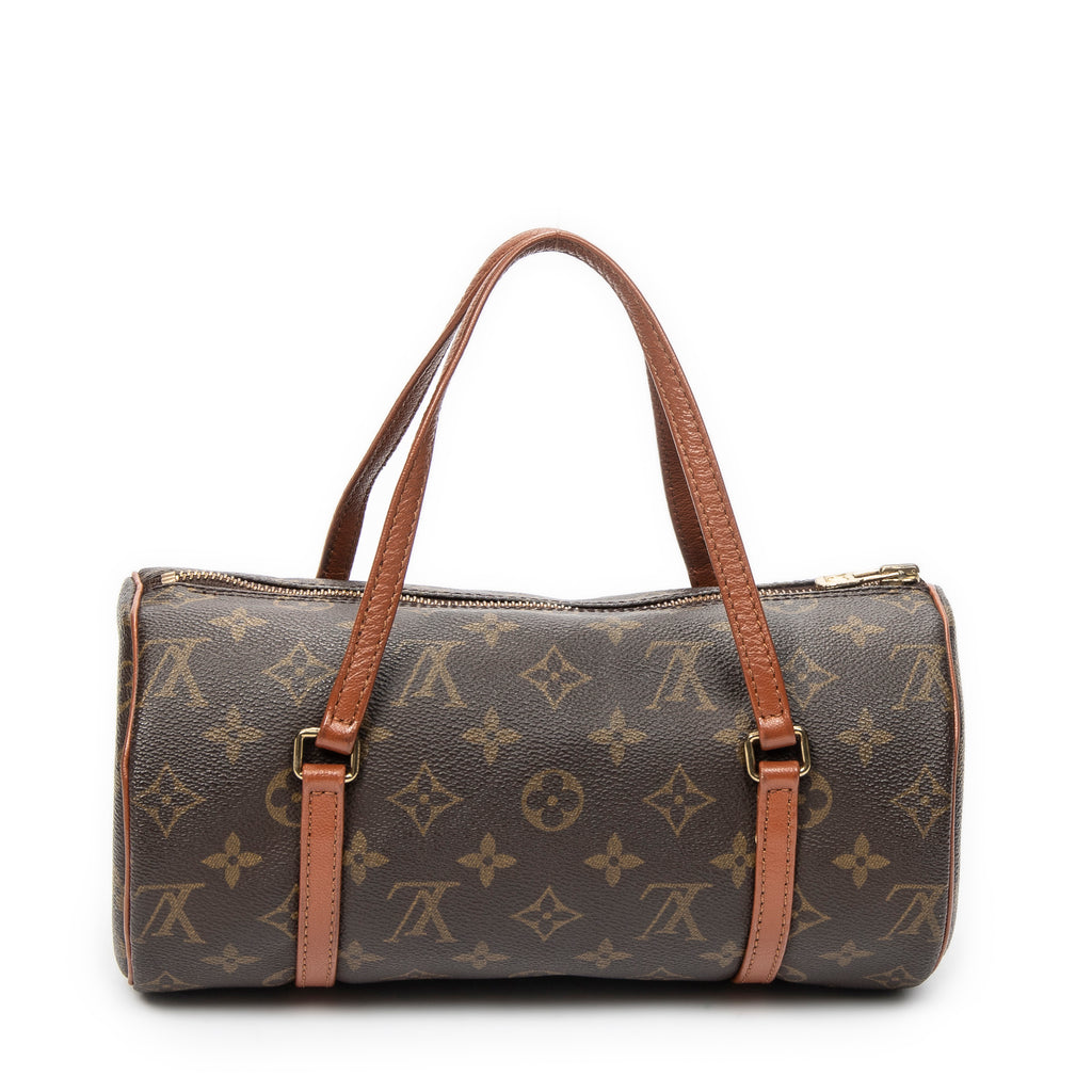 Handbag Papillon 26 Brown Monogram Canvas