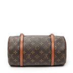 Handbag Papillon 26 Brown Monogram Canvas