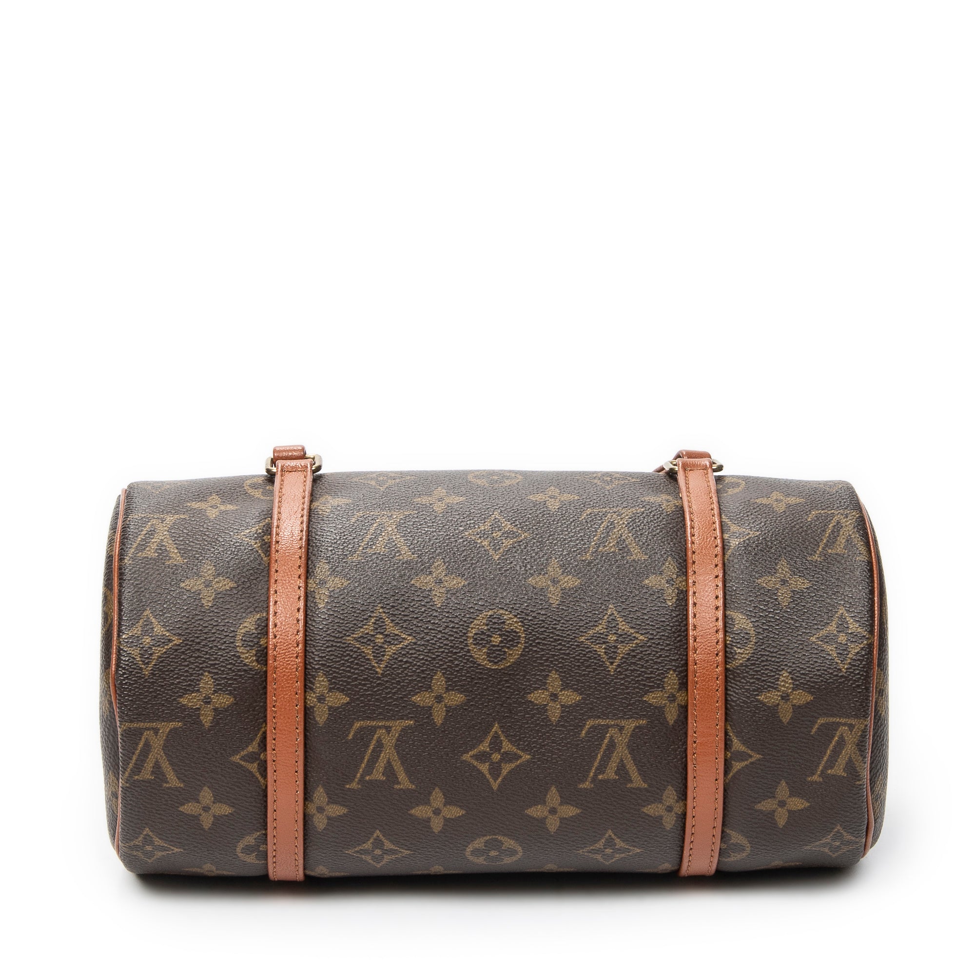Handbag Papillon 26 Brown Monogram Canvas