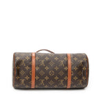 Handbag Papillon 30 Brown Monogram Canvas