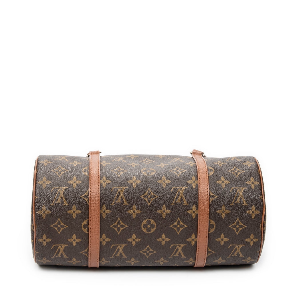 Handbag Papillon 30 Brown Monogram Canvas