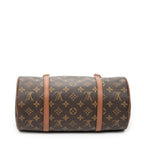 Handbag Papillon 30 Brown Monogram Canvas