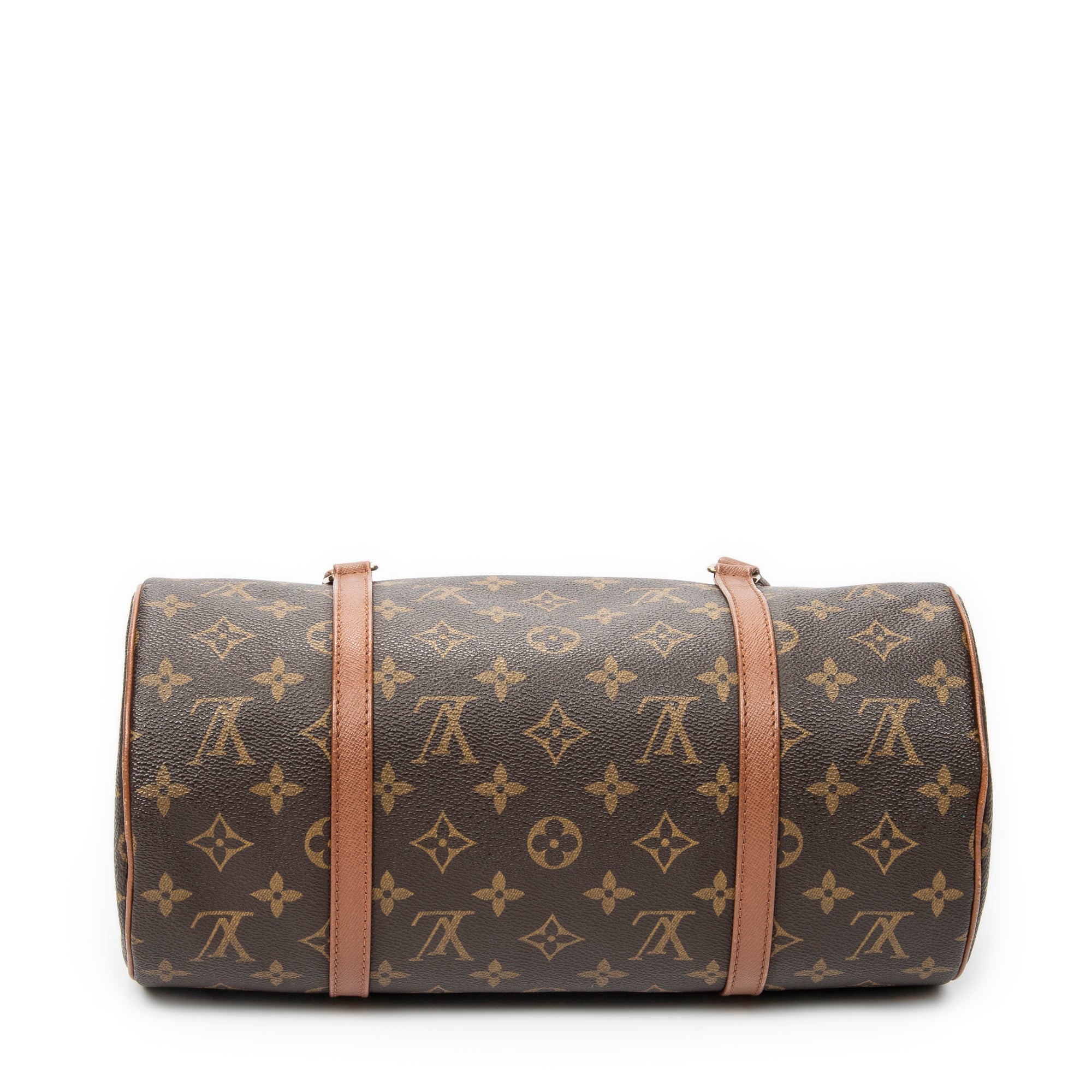 Handbag Papillon 30 Brown Monogram Canvas