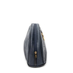 Pouch Vintage Half Moon Pouch Navy Maxi Diorissimo Coated Canvas