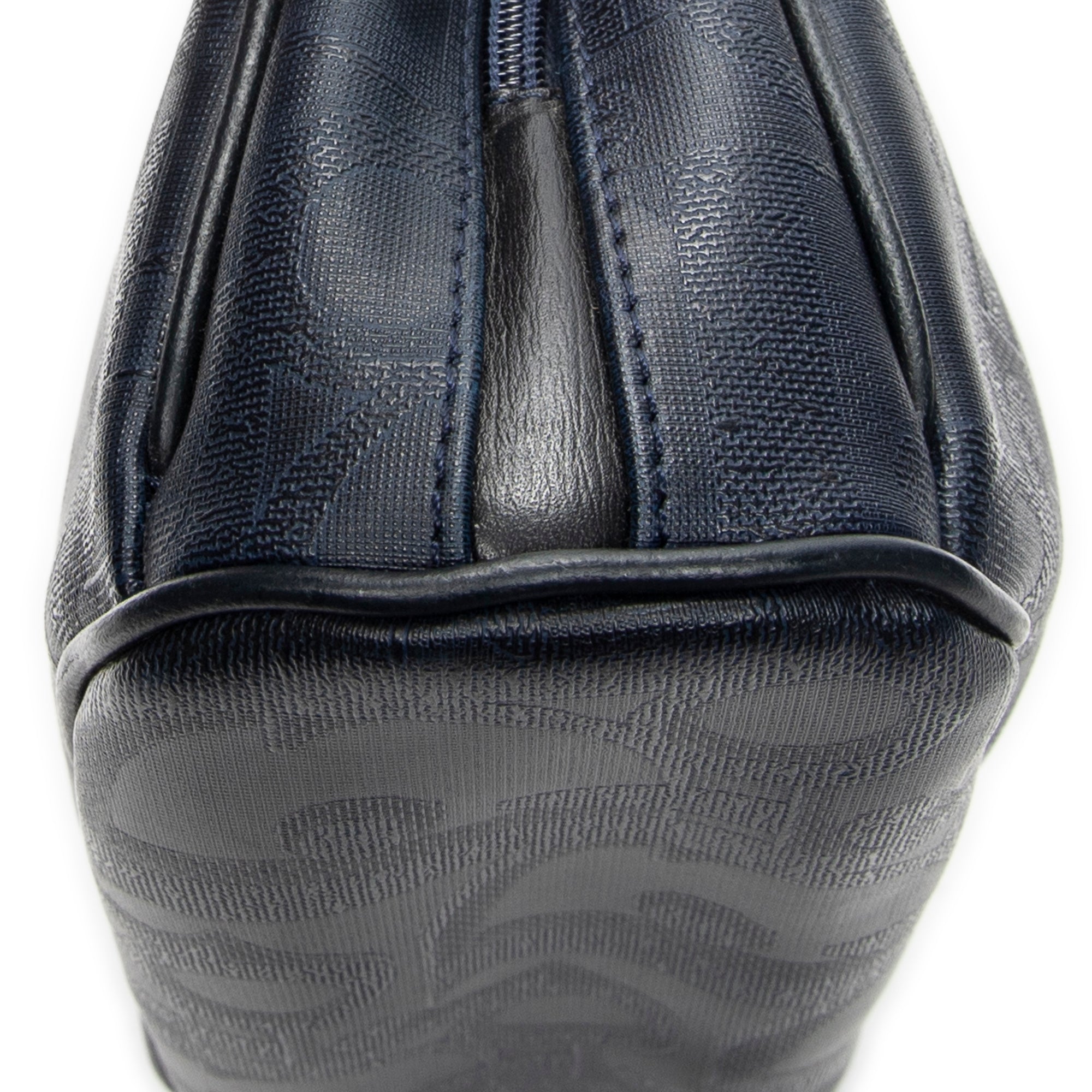 Pouch Vintage Half Moon Pouch Navy Maxi Diorissimo Coated Canvas