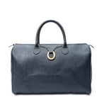 Travel Bag Vintage Medium Travel Boston Navy Maxi Diorissimo Coated Canvas