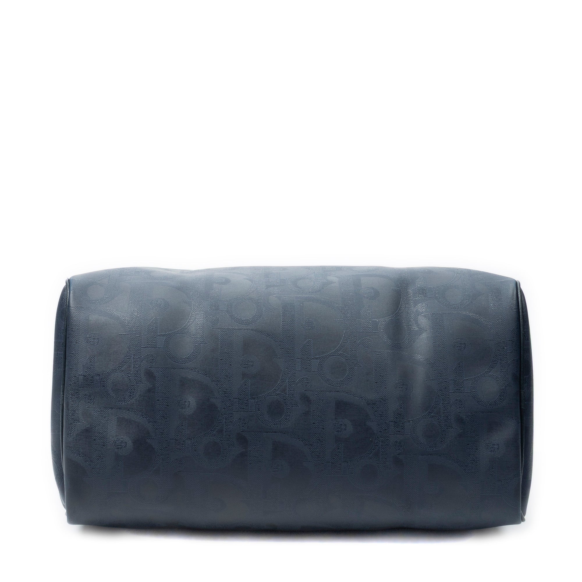 Travel Bag Vintage Medium Travel Boston Navy Maxi Diorissimo Coated Canvas