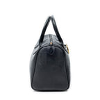 Handbag Vintage Small Boston Black Maxi Diorissimo Coated Canvas
