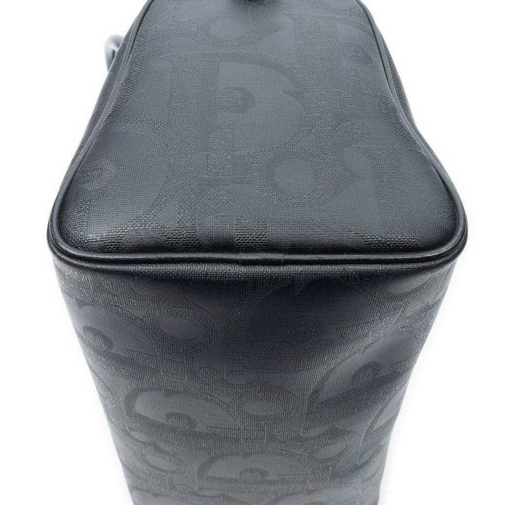 Handbag Vintage Small Boston Black Maxi Diorissimo Coated Canvas