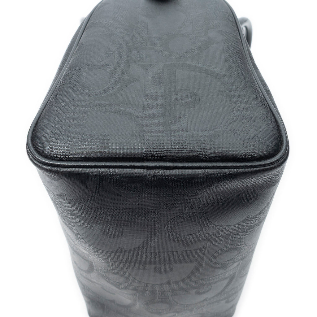 Handbag Vintage Small Boston Black Maxi Diorissimo Coated Canvas