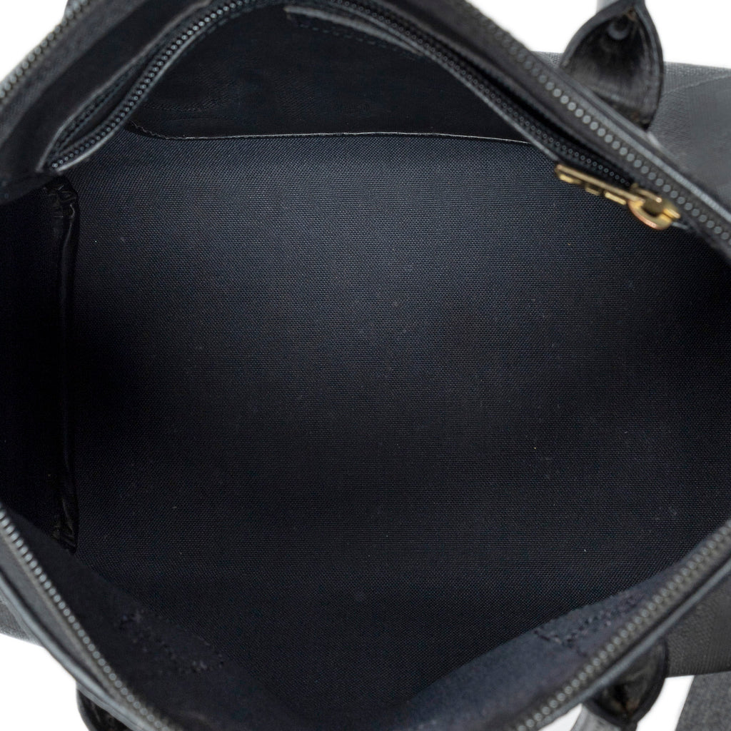 Handbag Vintage Small Boston Black Maxi Diorissimo Coated Canvas