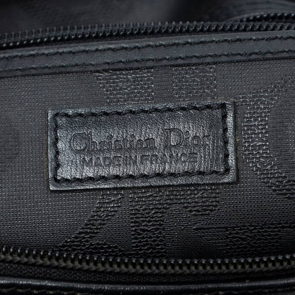 Handbag Vintage Small Boston Black Maxi Diorissimo Coated Canvas