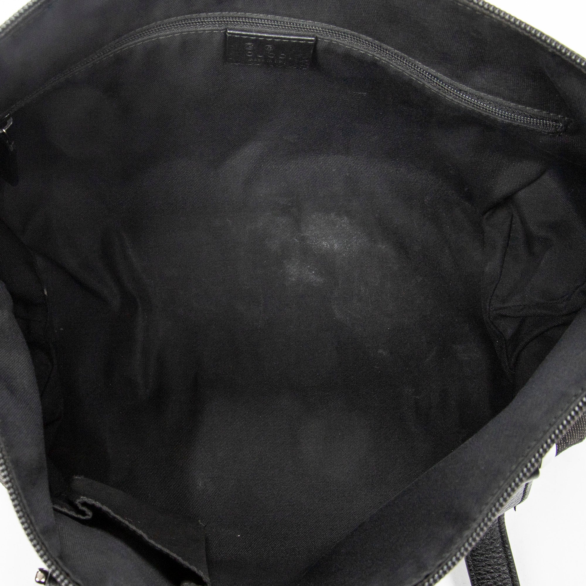 Shoulder Bag Abbey Tote Black Monogrammed Denim Canvas