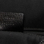 Shoulder Bag Abbey Tote Black Monogrammed Denim Canvas