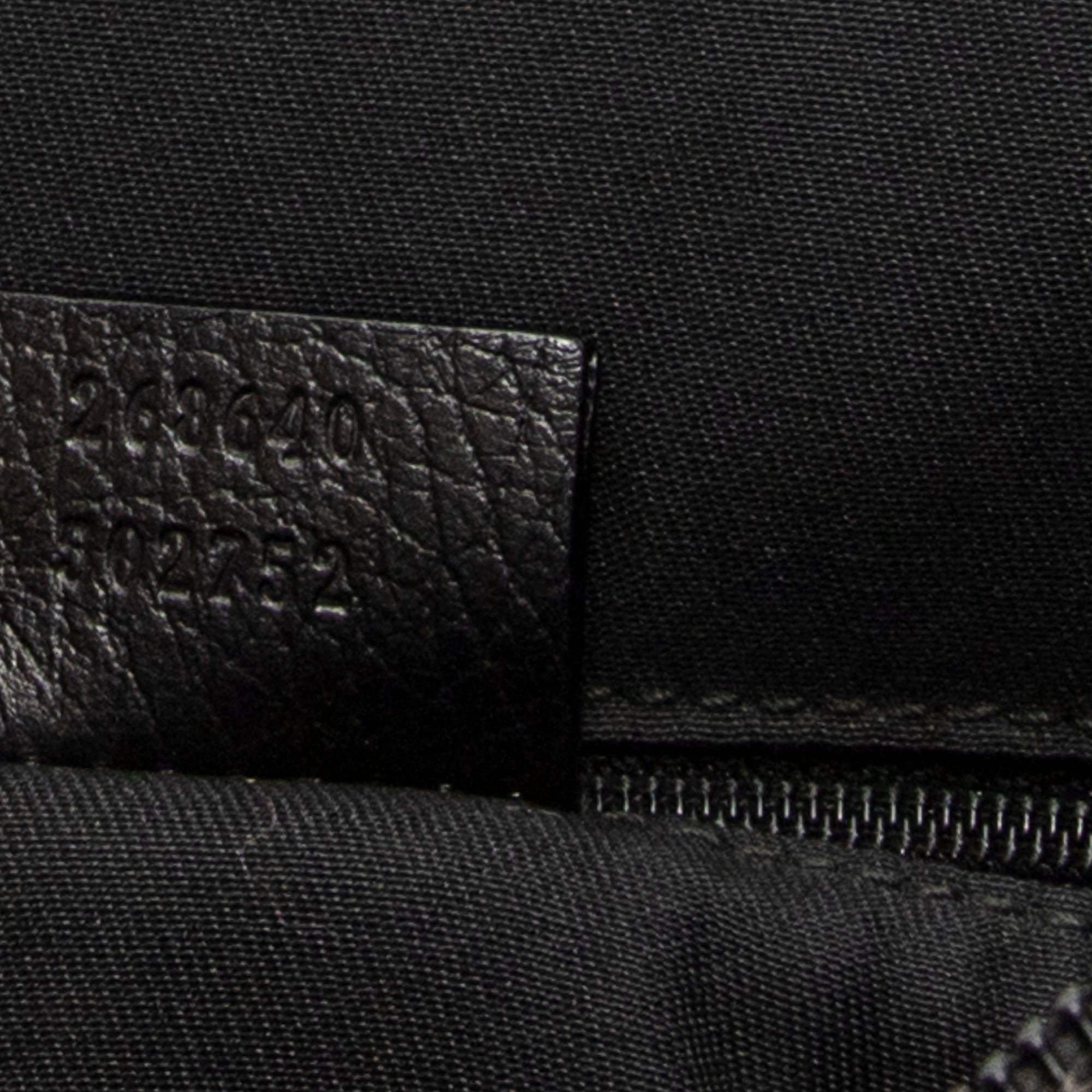 Shoulder Bag Abbey Tote Black Monogrammed Denim Canvas