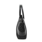 Shoulder Bag Jacquard Tote Black Monogrammed Canvas