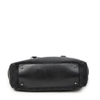 Shoulder Bag Jacquard Tote Black Monogrammed Canvas