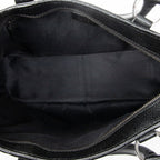 Shoulder Bag Jacquard Tote Black Monogrammed Canvas
