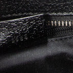 Shoulder Bag Jacquard Tote Black Monogrammed Canvas