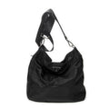 Shoulder Bag Large Messenger Black Nylon Canvas