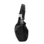 Shoulder Bag Large Messenger Black Nylon Canvas